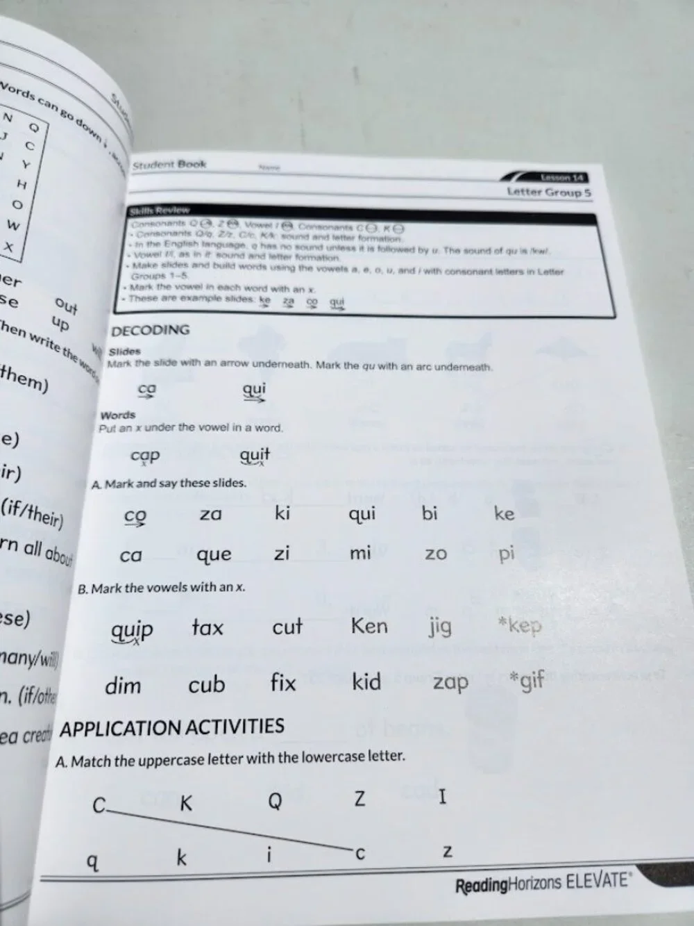 NEW ReadingHorizons Elevate Student Book Workbook Textbook Worktext 4th Edition